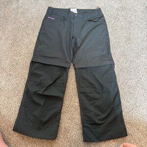 Boy Scouts of Canada Pants Trousers Zip Off Shorts Size 12 Kids Grey